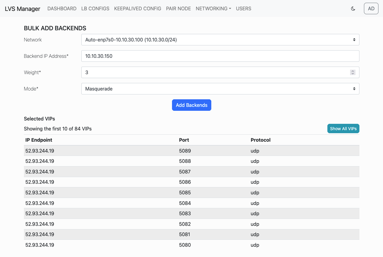 fill backend data