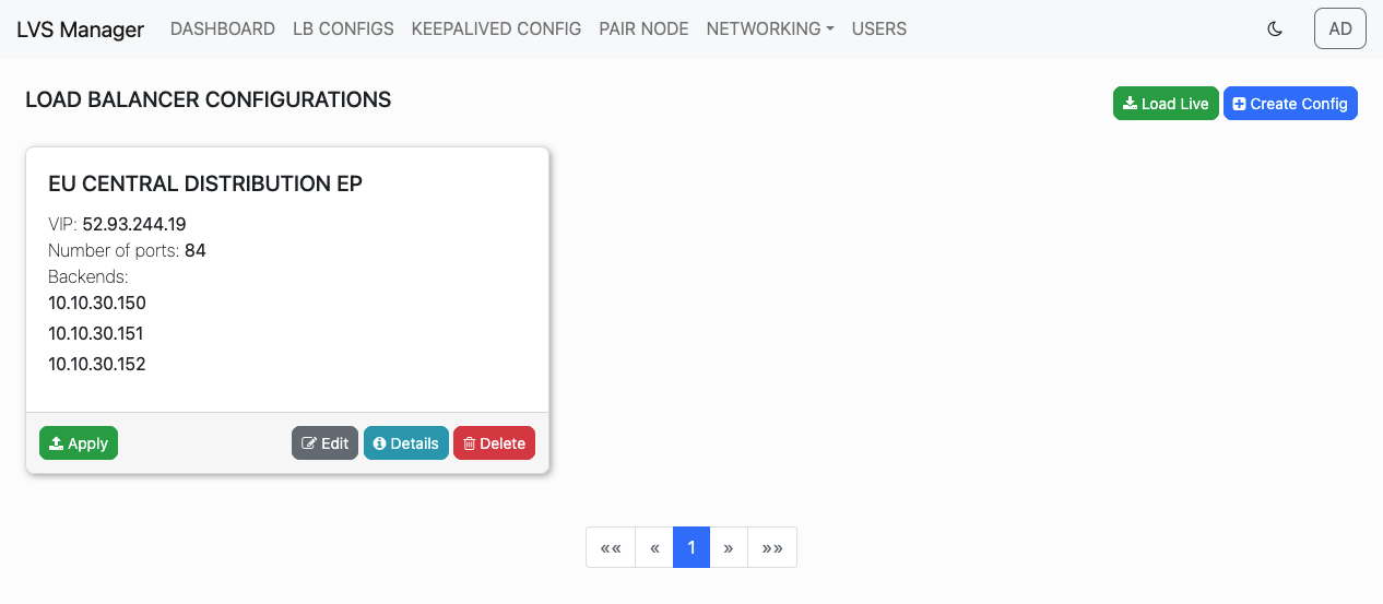 new config