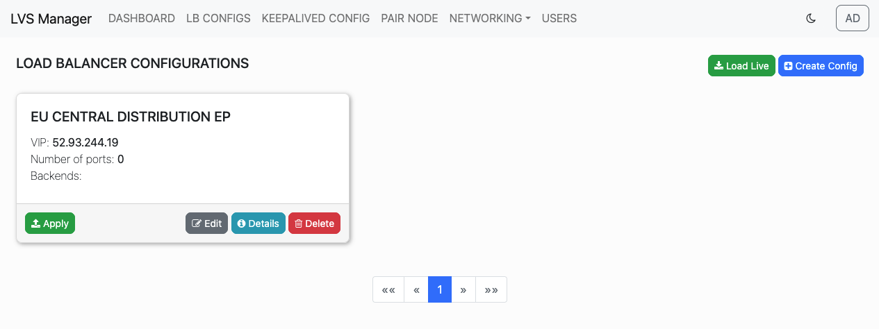 created config